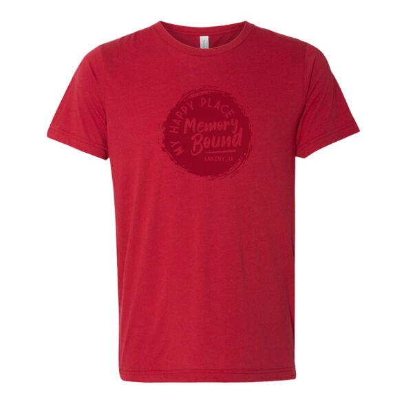 Unisex My Happy Place_Red Triblend Tee Thumbnail