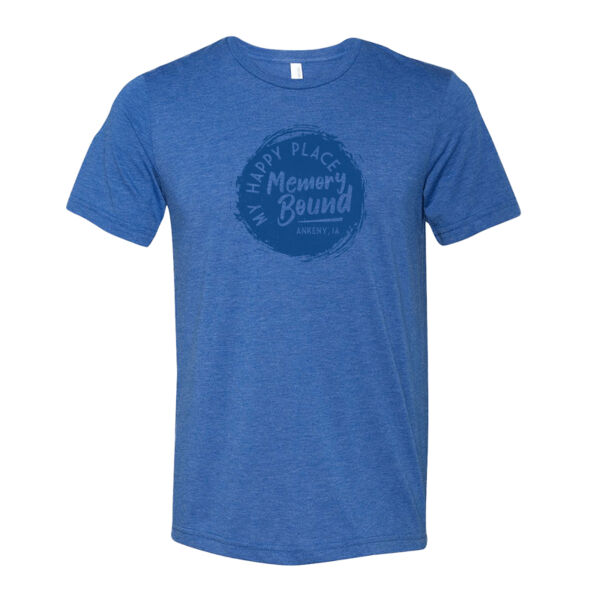 Unisex My Happy Place_True Royal Triblend Tee Thumbnail