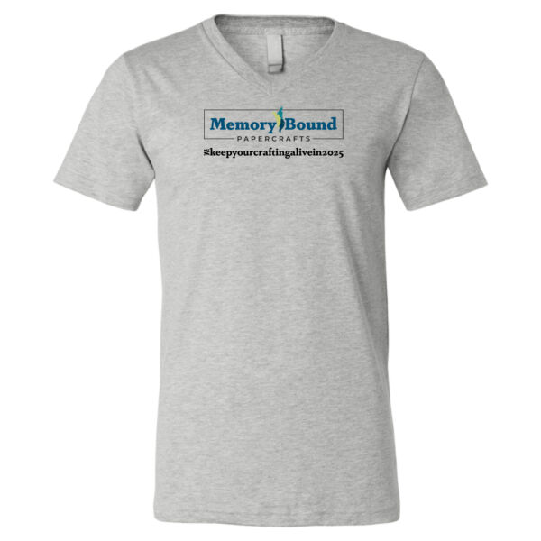 Unisex Memory Bound Keep Crafting VNeck Tee_Light Colors Thumbnail