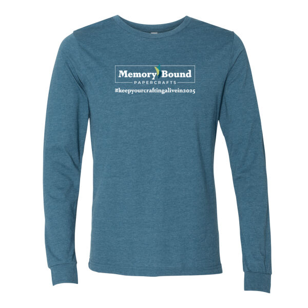 Unisex Memory Bound Keep Crafting Long Sleeve Tee_Dark Color Thumbnail