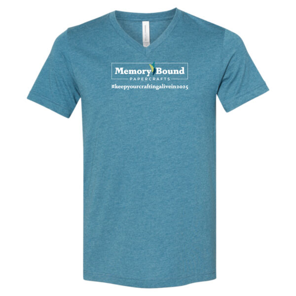 Unisex Memory Bound Keep Crafting VNeck Tee_Dark Color Thumbnail