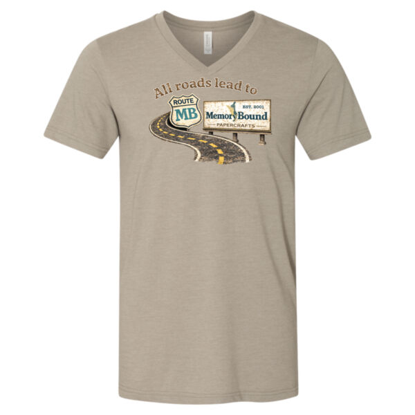 Unisex All Roads Lead to MB VNeck Tee Thumbnail